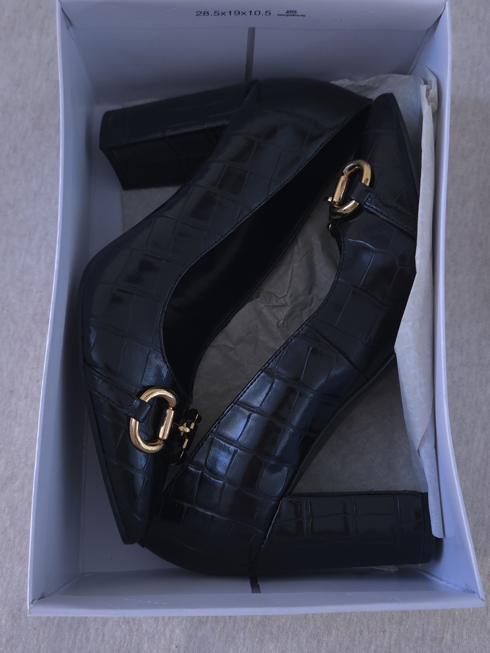 Marc Fisher Gruff Bit High Block Heel Pumps - Picture 3 of 9